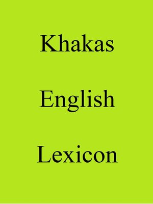 cover image of Khakas English Lexicon